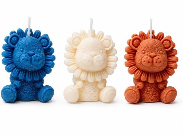 Leoncitos de cera Velaza en varios colores